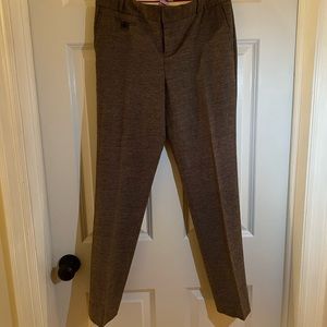 Banana Republic Women’s Martin Fit Straight Leg Dress Pant, Brown Wool, Size 0